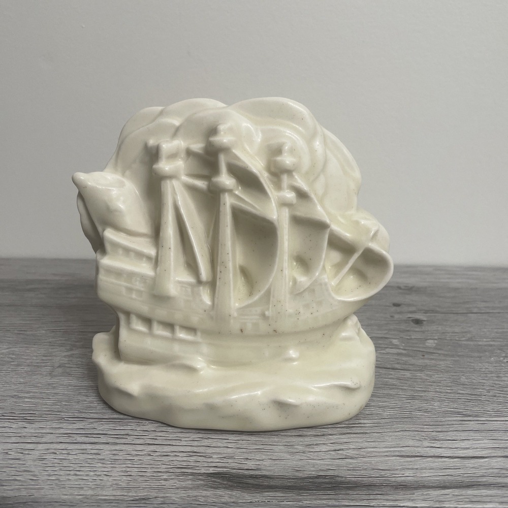 Rockwood‎ William Mcdonald 1927 ship bookend 2634 5" Tall Vintage
